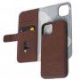 Decoded Wallet flipové puzdro pre iPhone 13 - hnedé