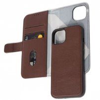 Decoded Wallet flipové puzdro pre iPhone 13 Pro - hnedé