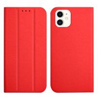 Magnetické flipové puzdro pre iPhone 11 - červené