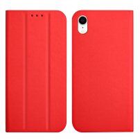Magnetické flipové puzdro pre iPhone XR - červené