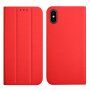 Magnetické flipové puzdro pre iPhone XS Max - červené
