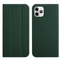 Magnetické flipové puzdro pre iPhone 11 Pro - tmavozelené