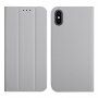 Magnetické flipové puzdro pre iPhone XS Max - sivé