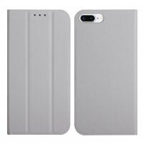 Magnetické flipové puzdro pre iPhone 7 Plus / 8 Plus - sivé