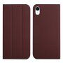 Magnetické flipové puzdro pre iPhone XR - hnedé