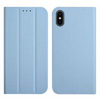 Magnetické flipové puzdro pre iPhone X / XS - modré