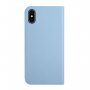 Magnetické flipové puzdro pre iPhone X / XS - modré