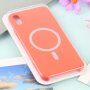 Silikónový kryt s podporou nabíjania Magsafe pre iPhone XR - oranžový