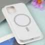 Silikónový kryt s podporou nabíjania Magsafe pre iPhone 11 Pro Max - biely