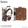 HOCO flexibilné bezdrôtové Bluetooth slúchadlá pre Apple iPhone/iPod – kávovo hnedá