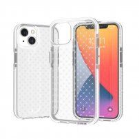 Ochranný transparentný kryt so vzorom pre iPhone 13 Pro - biely