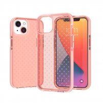 Ochranný transparentný kryt so vzorom pre iPhone 13 Pro Max - ružový