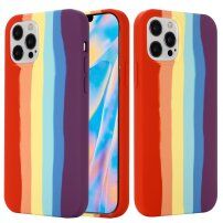 Silikónový kryt pre iPhone 13 - dúhový
