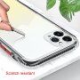 Mramorovaný kryt odolný proti poškrabaniu pre iPhone 11 Pro - tyrkysový