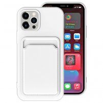Kryt s kapsou na karty pre iPhone 11 Pro - biely