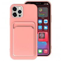 Kryt s kapsou na karty pre iPhone 11 - ružový