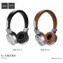 HOCO skladacie bezdrôtové Bluetooth slúchadlá pre zariadenia Apple – čierna