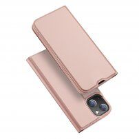 DUX DUCIS flipové puzdro pre iPhone 13 mini - ružovo-zlaté
