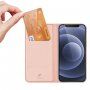 DUX DUCIS flipové puzdro pre iPhone 13 mini - ružovo-zlaté