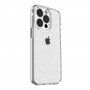 Transparentný kryt s trblietkami pre iPhone 13 Pro Max - strieborný