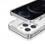 Transparentný kryt s trblietkami pre iPhone 13 Pro Max - strieborný