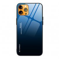 Kryt so sklenenou zadnou stranou pre iPhone 13 mini - modročierny