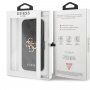 Guess 4G Metal Logo flipové puzdro pre iPhone 13 - sivé