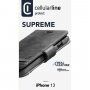 Cellularline Supreme kožené puzdro pre iPhone 13 - čierne