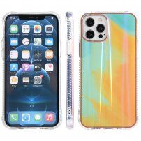 Nárazuvzdorný ochranný kryt so vzorom vodových farieb pre iPhone 13 - žltý