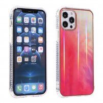 Nárazuvzdorný meňavý kryt pre iPhone 13 Pro - červený