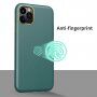 Nárazuvzdorný kryt s textúrou kože pre iPhone 11 Pro - zelený