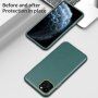 Nárazuvzdorný kryt s textúrou kože pre iPhone 11 Pro - zelený