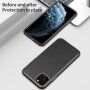 Nárazuvzdorný kryt s textúrou kože pre iPhone 11 Pro - čierny