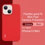 Imak mäkký nárazuvzdorný kryt pre iPhone 13 mini - červený