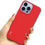 Imak mäkký nárazuvzdorný kryt pre iPhone 13 Pro - červený