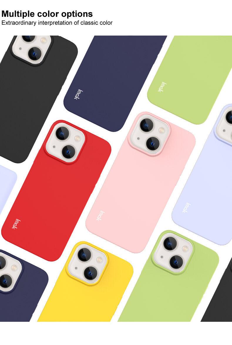 Imak mäkký nárazuvzdorný kryt pre iPhone 13 mini - čierny