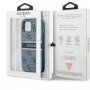 Guess 4G Printed Stripe kryt pre iPhone 13 - modrý