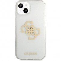 Guess Big 4G Full Glitter kryt pre iPhone 13 - číry