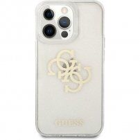 Guess Big 4G Full Glitter kryt pre iPhone 13 Pro - číry