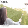 HOCO selfie tyč s drôtovou spúšťou pre Apple iPhone – max. 71 cm – ružová