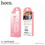 HOCO selfie tyč s drôtovou spúšťou pre Apple iPhone – max. 71 cm – ružová