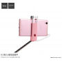 HOCO selfie tyč s drôtovou spúšťou pre Apple iPhone – max. 65 cm – ružová