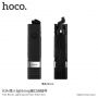 HOCO selfie tyč s drôtovou spúšťou s lightning konektorom pre Apple iPhone – max. 65 cm – čierna