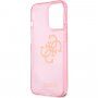 Guess Big 4G Full Glitter kryt pre iPhone 13 Pro Max - ružový