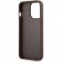 Guess 4G Metal Logo kryt pre iPhone 13 Pro Max - hnedý