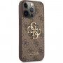 Guess 4G Metal Logo kryt pre iPhone 13 Pro Max - hnedý