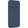 Nillkin CamShield Silky Magnetic silikónový kryt pre iPhone 13 Pro Max - modrý