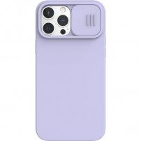 Nillkin CamShield Silky Magnetic silikónový kryt pre iPhone 13 Pro Max - fialový