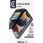 Cellularline Book Agenda 2 flipové puzdro pre iPhone 13 - čierne