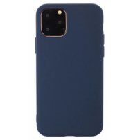 Kryt z mäkkého plastu pre iPhone 13 Pro - tmavomodrý